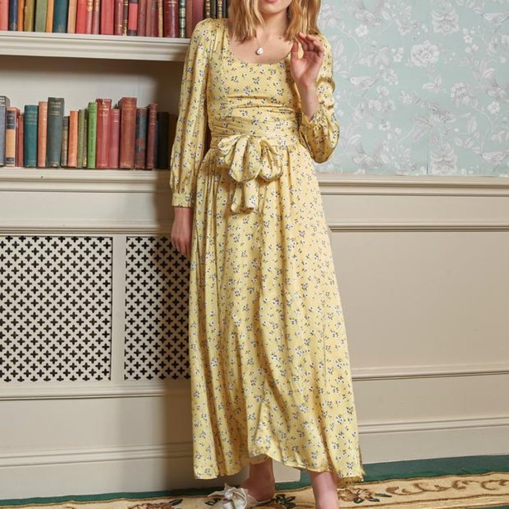 Brooke Floral Midi Dress - Size M